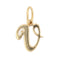 Pendentif Breloque en or lettre V 58 Facettes CVP35