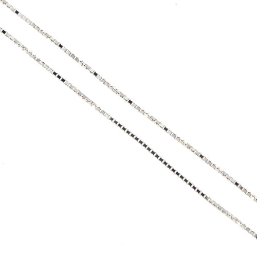 Collier Collier or blanc avec diamant de 0,15 ct 58 Facettes 25854