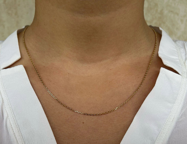 Collier CHAINE OR JAUNE 58 Facettes BO/220158