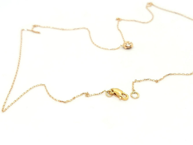 Collier Collier Or rose Diamant 58 Facettes 579063RV