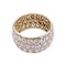 Bague 52 Bague bandeau, or jaune, diamants. 58 Facettes 32743