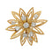 Broche Broche Cartier "Fleur" en or jaune et diamants. 58 Facettes 31448
