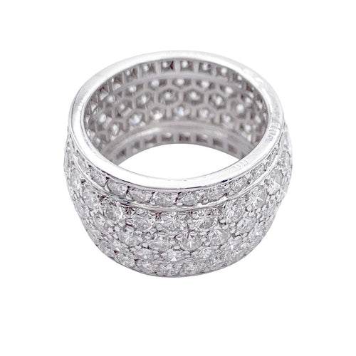 Bague 55 Bague Cartier, "Nigeria", pavage diamants. 58 Facettes 32832