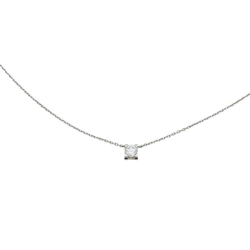 Collier Collier C de Cartier en or blanc, diamant. 58 Facettes 31037