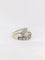 Bague 54 Bague tank Or blanc Platine Diamants 58 Facettes J162