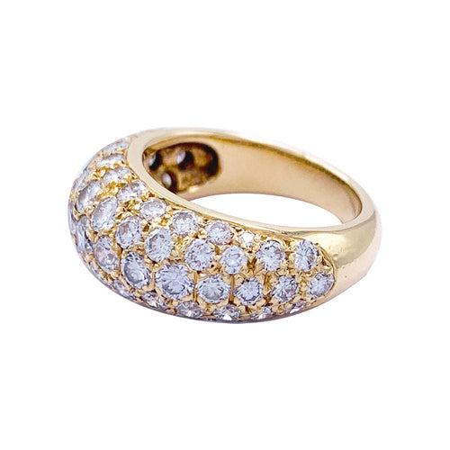 Bague 46 Bague jonc en or jaune, diamants. 58 Facettes 32328