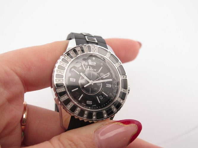 Montre montre CHRISTIAN DIOR christal 34mm 44 diamant quartz 58 Facettes 256798