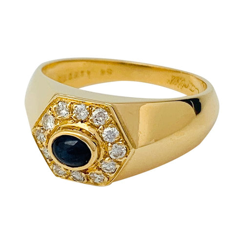 Bague 54 Bague Cartier or jaune diamants et saphir. 58 Facettes 31678