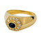 Bague 54 Bague Cartier or jaune diamants et saphir. 58 Facettes 31678