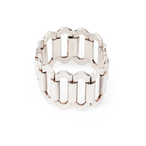 Bracelet HERMES - Bracelet Argent modèle Ondine 58 Facettes 1