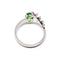 Bague Bague feuille grenat tsavorite diamants or blanc 58 Facettes