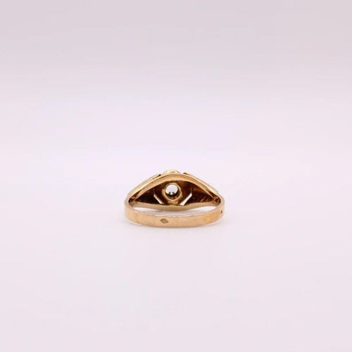 Bague Bague Solitaire et Chevalière or jaune et spinelle 58 Facettes