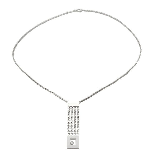 Collier Collier Chopard, "Happy Diamonds", or blanc, diamants. 58 Facettes 31385