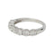 Bague 50 Alliance demi-tour or blanc, diamants. 58 Facettes 31589