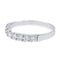 Bague 55.5 Bague Demi alliance Or blanc Diamant 58 Facettes 2090638CN