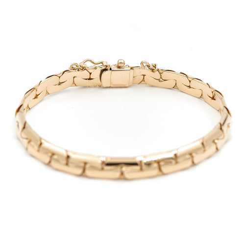 Bracelet Bracelet Maille haricot Or jaune 58 Facettes 1655173CN