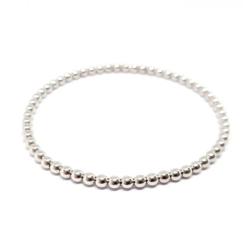 Bracelet Bracelet boules or blanc 58 Facettes