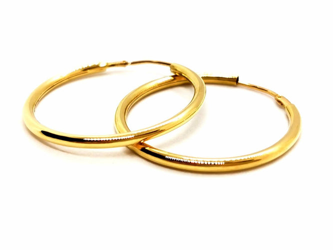 Boucles d'oreilles Boucles d'oreilles Créoles Or jaune 58 Facettes 1732456CN