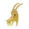 Broche Broche "Bouquetin" en or jaune. 58 Facettes 32331