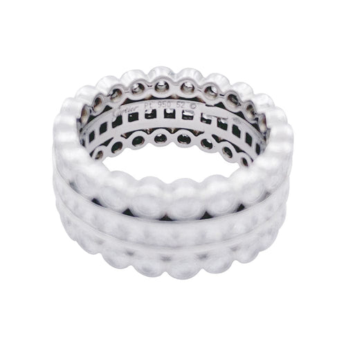 Bague 52 Bague Cartier, platine, diamants. 58 Facettes 33139