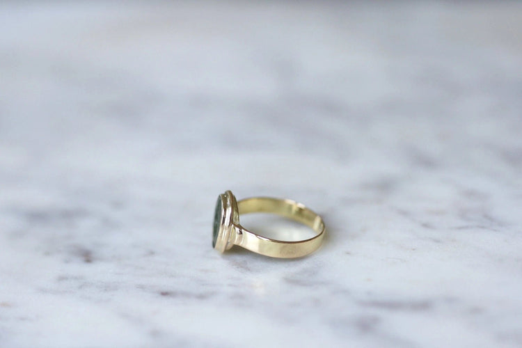 Bague Bague intaille jaspe sanguin sur or 58 Facettes