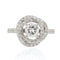 Bague 50 Bague diamants or blanc fleur 58 Facettes 21-722