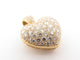 Pendentif pendentif coeur en or jaune 18k & diamants 4 ct 15.2 grammes 58 Facettes 253445