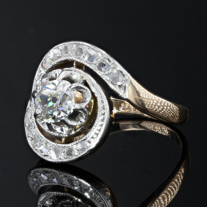 Bague 53 Bague tourbillon diamants ancienne 58 Facettes 21-843