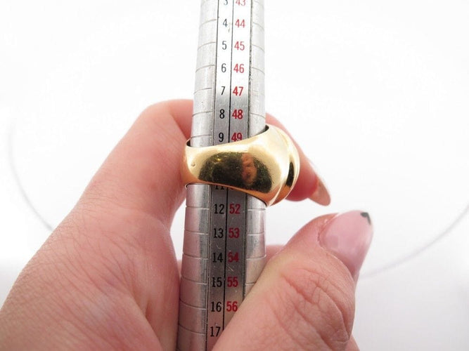 Bague 51 vintage bague FRED jonc godronne citrine topaze or jaune 18k 58 Facettes 258009