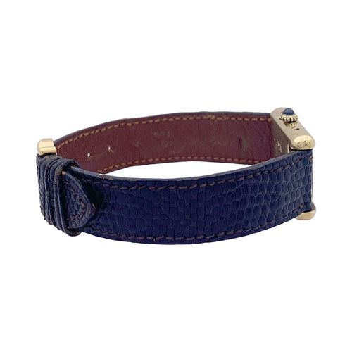 Montre Montre Cartier "Tank Must" argent plaqué or, cadran laqué marron. 58 Facettes 33542