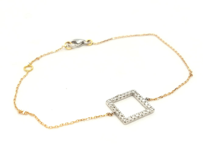 Bracelet Bracelet Graphique Or blanc Diamant 58 Facettes 579177RV