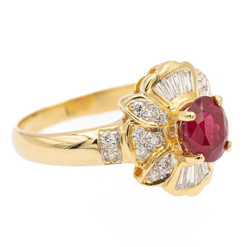 Bague 53 Bague Or jaune Rubis 58 Facettes 2309002CN