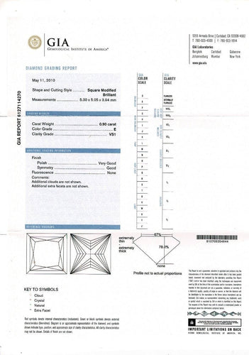 Boucles d'oreilles Boucles d'oreilles platine et diamants princesses. 58 Facettes 31938