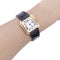 Montre Montre Cartier, "Ceinture", or jaune, cuir. 58 Facettes 33487