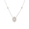 Collier Collier marquise diamants or blanc 58 Facettes