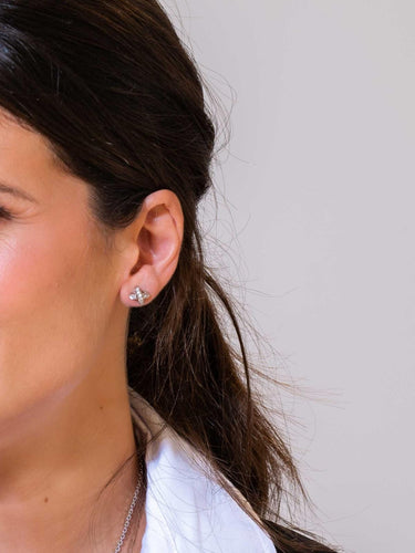 Boucles d'oreilles Chaumet Boucles d'oreilles Puces Liens Or blanc Diamant 58 Facettes 2432075CN