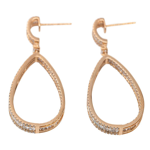 Boucles d'oreilles Boucles d'oreilles Pendantes Or rose Diamant 58 Facettes 2660051CN