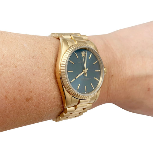 Montre Montre Rolex, "Oyster Perpetual" or jaune. 58 Facettes 30929