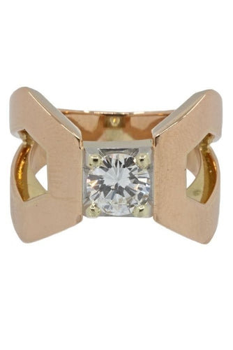 Bague 54 SOLITAIRE MODERNE DIAMANT 0.84 CARAT 58 Facettes 039071