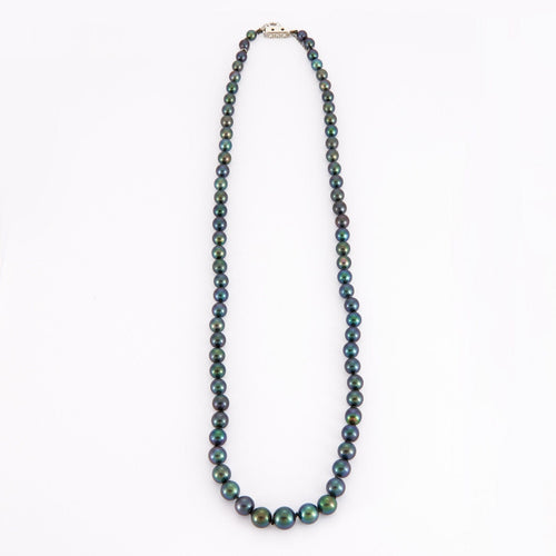 Collier Collier de perles grises 58 Facettes