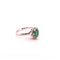 Bague Bague  Emeraude ovale et diamants 58 Facettes