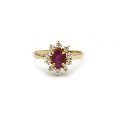 Bague 51 Bague Marquise Diamants et rubis 58 Facettes 230091R