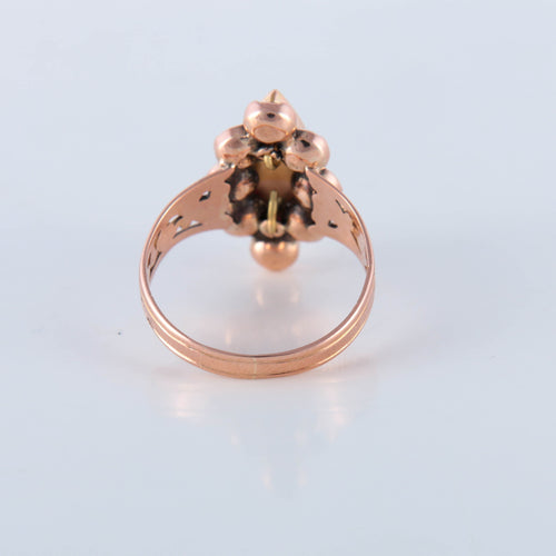 Bague 58 Bague Marquise grenats de Perpignan, fin XIXème 58 Facettes