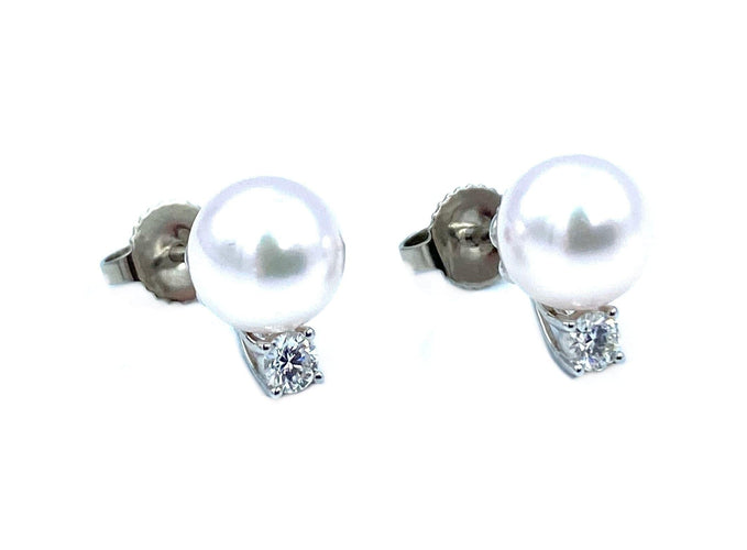 Boucles d'oreilles TIFFANY & Co. Paire de boucles d’oreilles or, perles et diamants 58 Facettes