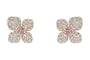 Boucles d'oreilles CHAUMET - Boucles d'Oreilles Hortensia or rose, diamants 58 Facettes 082803