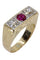 Bague BAGUE ART DÉCO RUBIS ET DIAMANTS 58 Facettes 059621