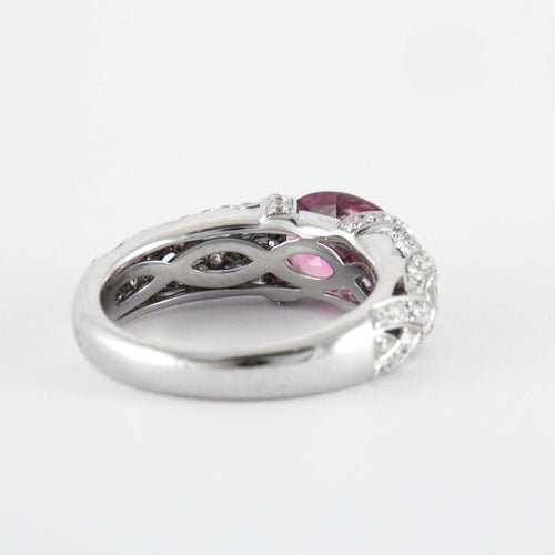 Bague 53 Bague Entrelacée Tourmaline Diamants 58 Facettes 2.136