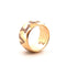 Bague Alliance Bvlgari monogramme diamants, or jaune 18 carats 58 Facettes