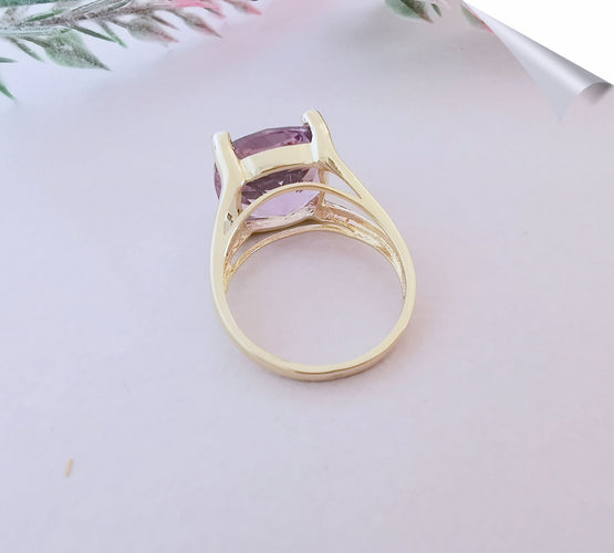 Bague Bague Améthyste coussin Diamants 58 Facettes AA 1522