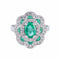 Bague 53 Bague Emeraude Diamants 58 Facettes